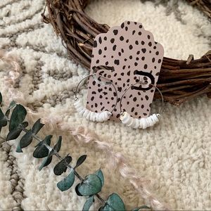 the ARIA style handmade shell earrings